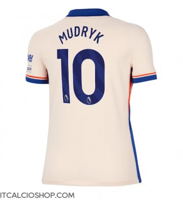 Chelsea Mykhailo Mudryk #10 Seconda Maglia Femmina 2024-25 Manica Corta